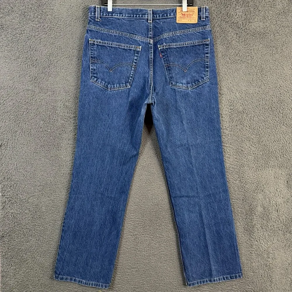 Vtg Levis 517 Bootcut Jeans Mens 38x36 (Fits 36x30) Blue Denim Made in USA